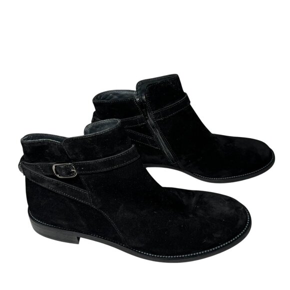 NEW $535 Paul Green Women's Reeve Booties Black Soft Suede Size 6 UK/ US 8.5 - Picture 3 of 5